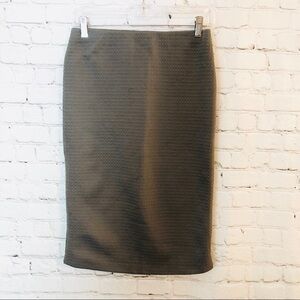 Gray Straight Casual Skirt Small Petite